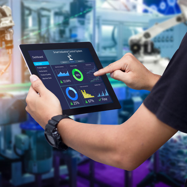 floor-visibility Using Industrial IoT software platform to see real-time data on the plant floor.