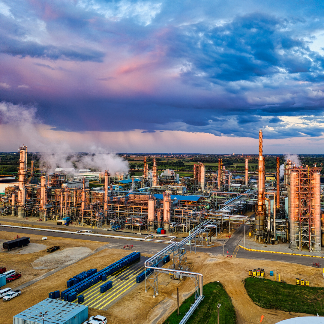 Chemical manufacturing plant.