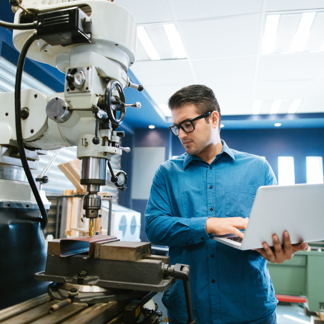CNC machine at a machine shop.